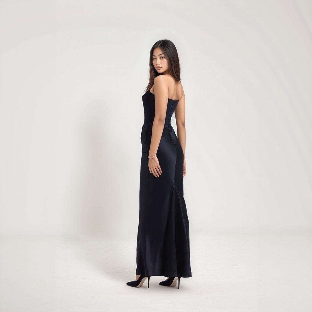 Fadel | Elegantní korzetová šaty – Maxi délka a rafinovaný styl