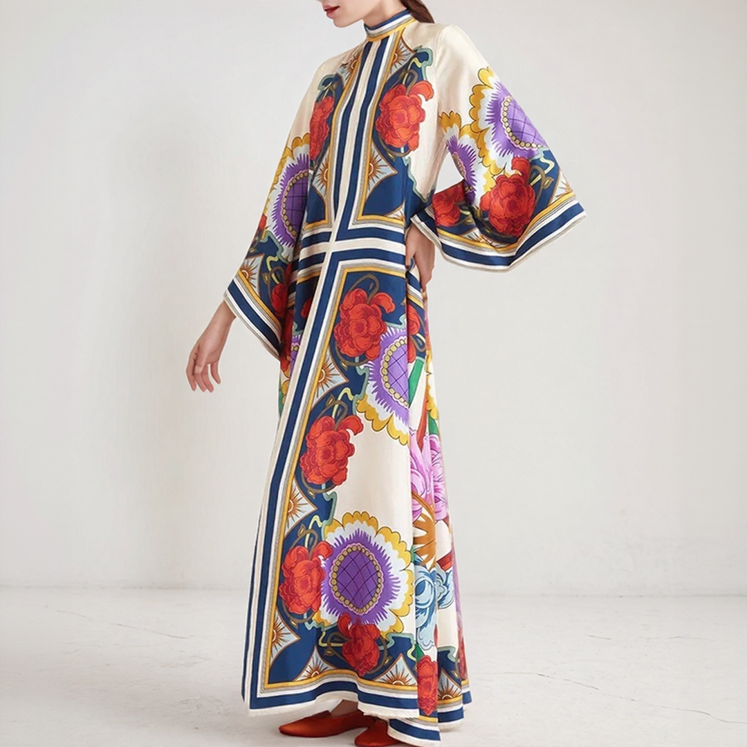 Djamila | Abito Maxi Kaftan Bohemien – Eleganza Informale e Fluida