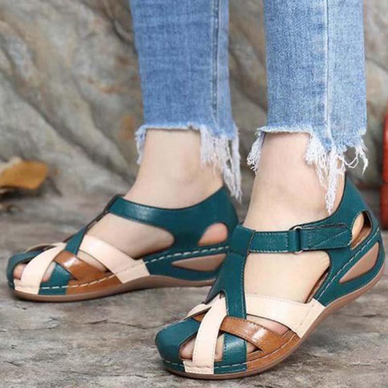 Alma | Sandalen met Kruisband – Vintage en Vrouwelijke Allure