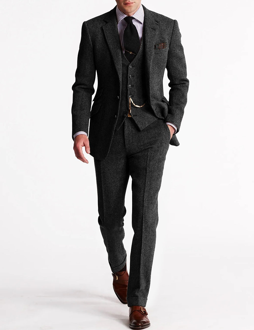 Amory | Traje de Hombre de Tres Piezas – Esprit Tweed Refinado