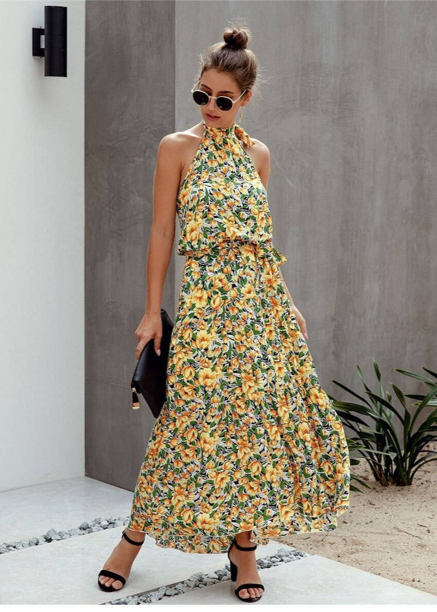 Judith | Bohemian Sommerkleid mit floralem Druck
