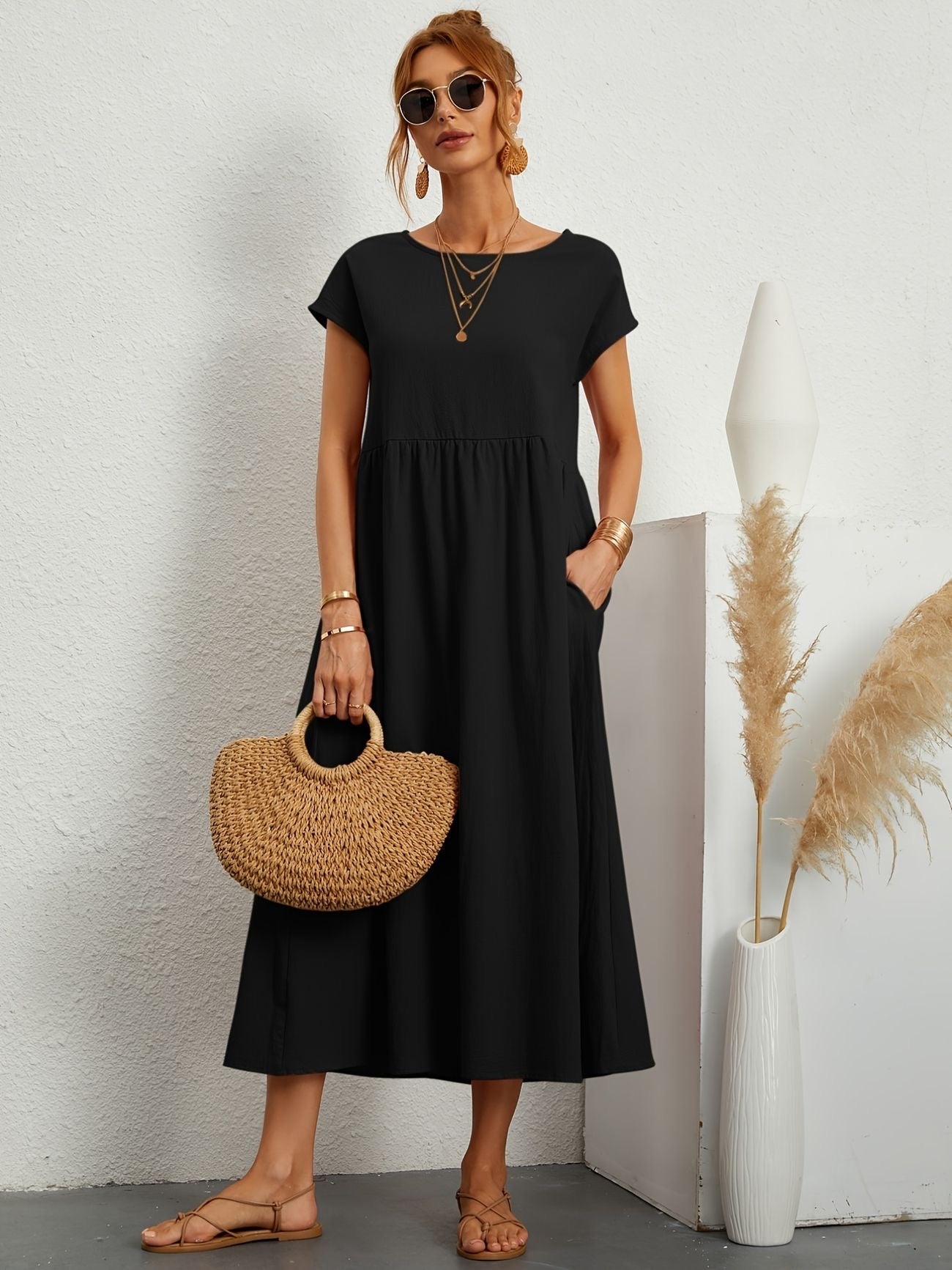 Elsa | Dlouhá Šaty pro Ženy pro Neformální Eleganci