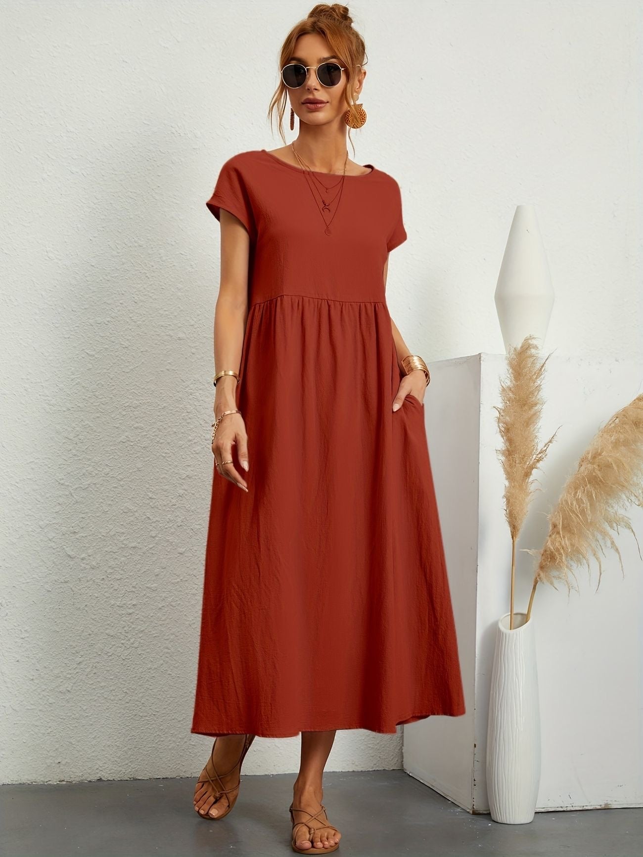 Elsa | Dlouhá Šaty pro Ženy pro Neformální Eleganci