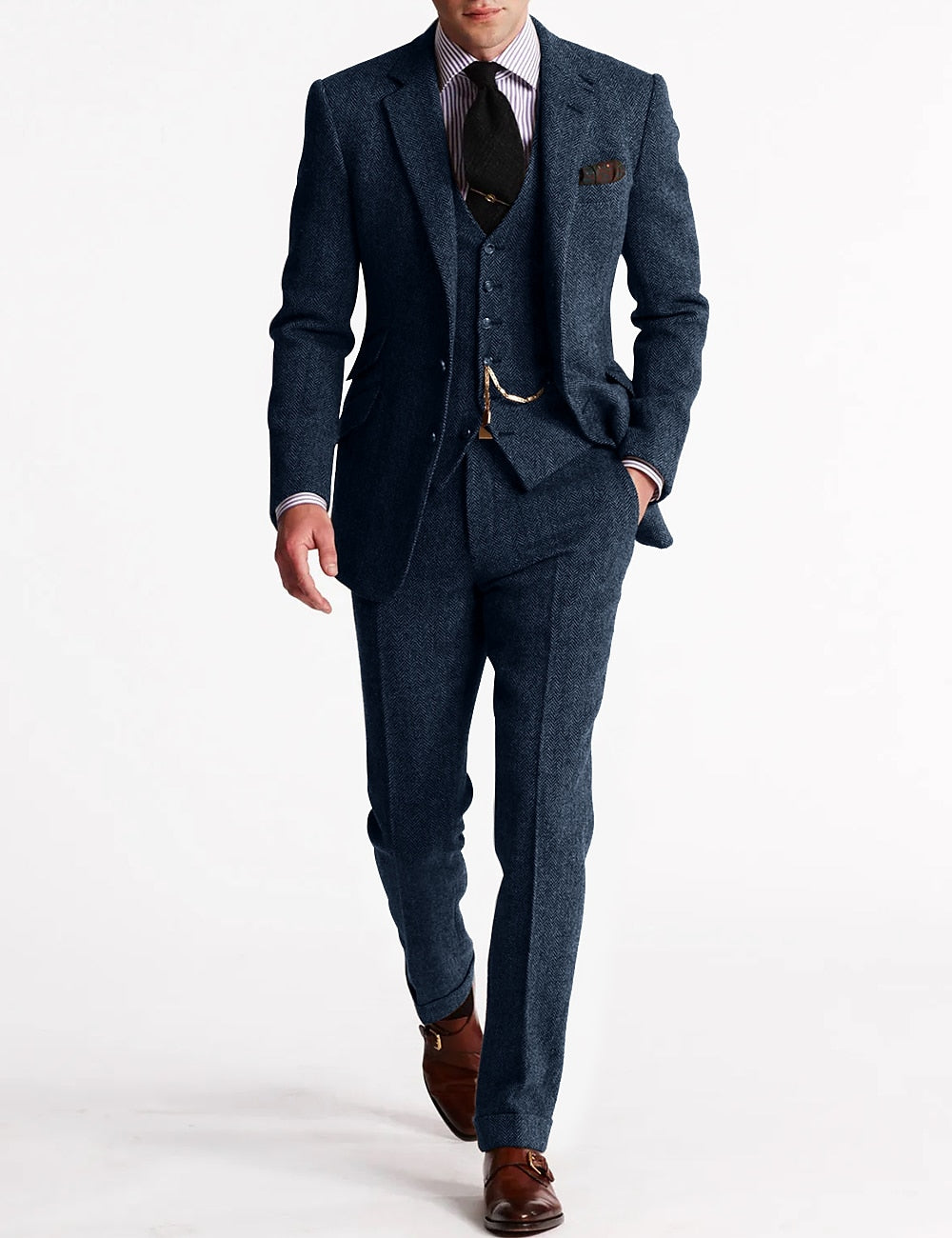 Amory | Traje de Hombre de Tres Piezas – Esprit Tweed Refinado