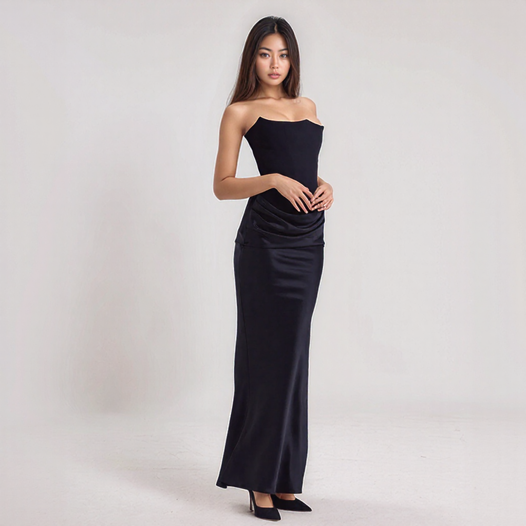 Fadel | Elegantní korzetová šaty – Maxi délka a rafinovaný styl