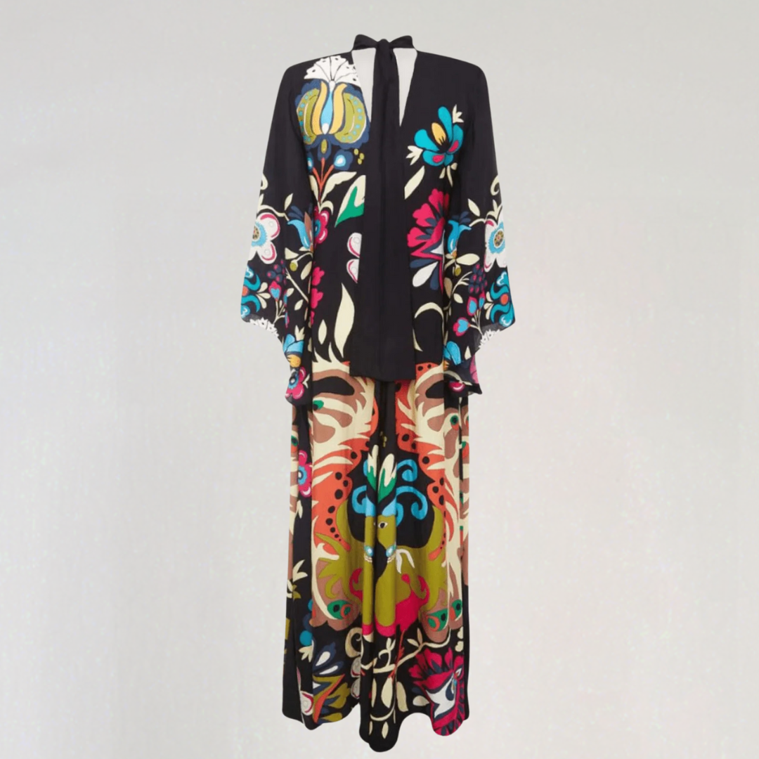 Djamila | Abito Maxi Kaftan Bohemien – Eleganza Informale e Fluida