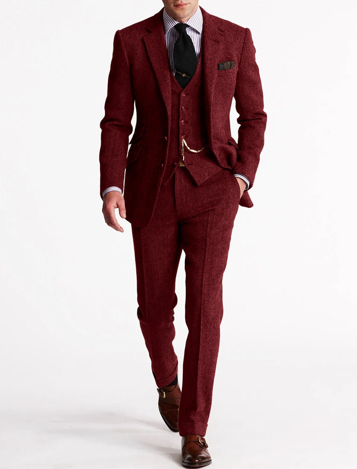 Amory | Traje de Hombre de Tres Piezas – Esprit Tweed Refinado