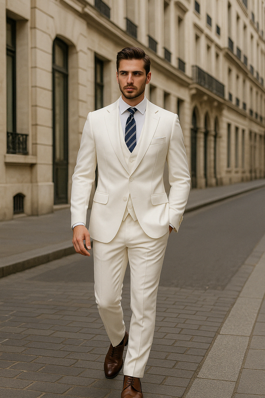 Neïl | Herre Kostume Justeret Tre-delt – Distinkt Stil