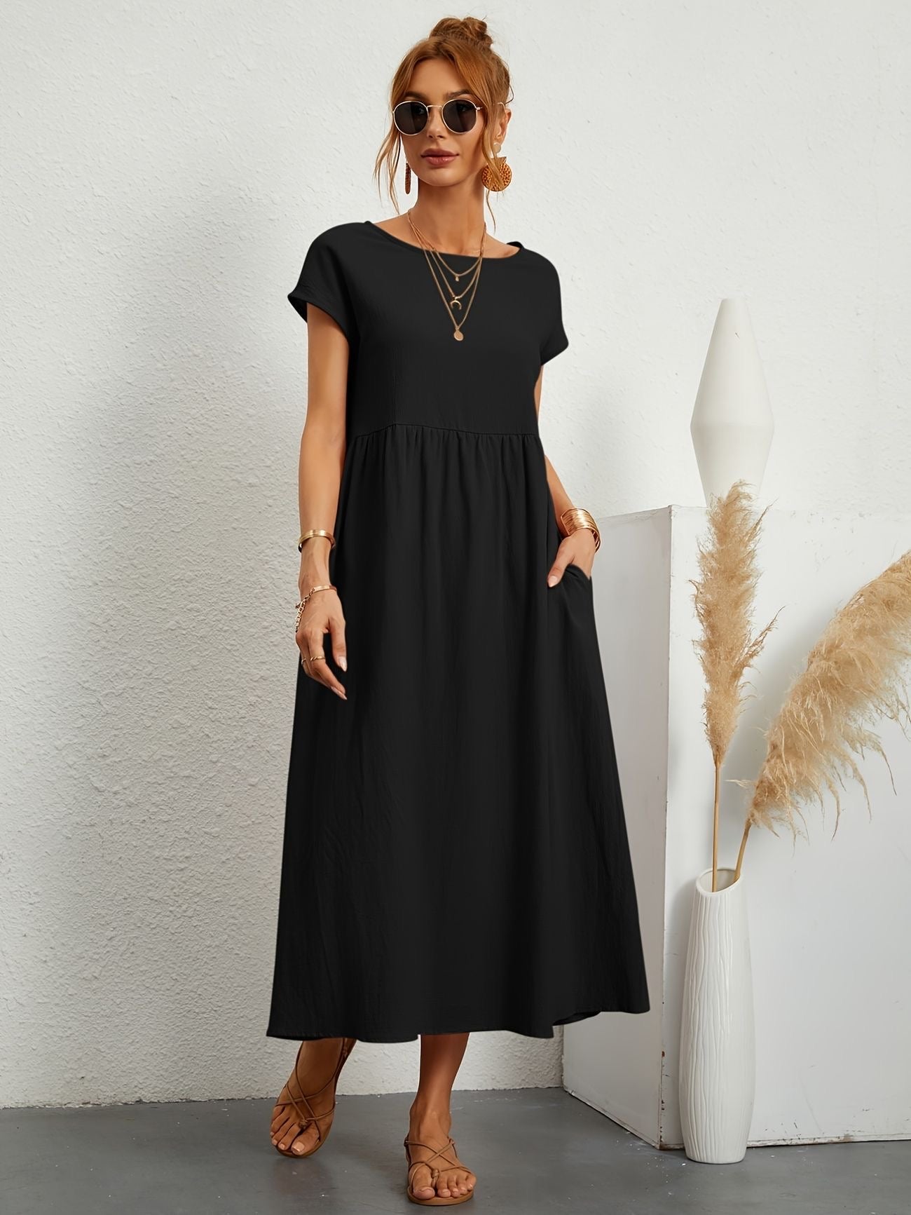 Elsa | Dlouhá Šaty pro Ženy pro Neformální Eleganci