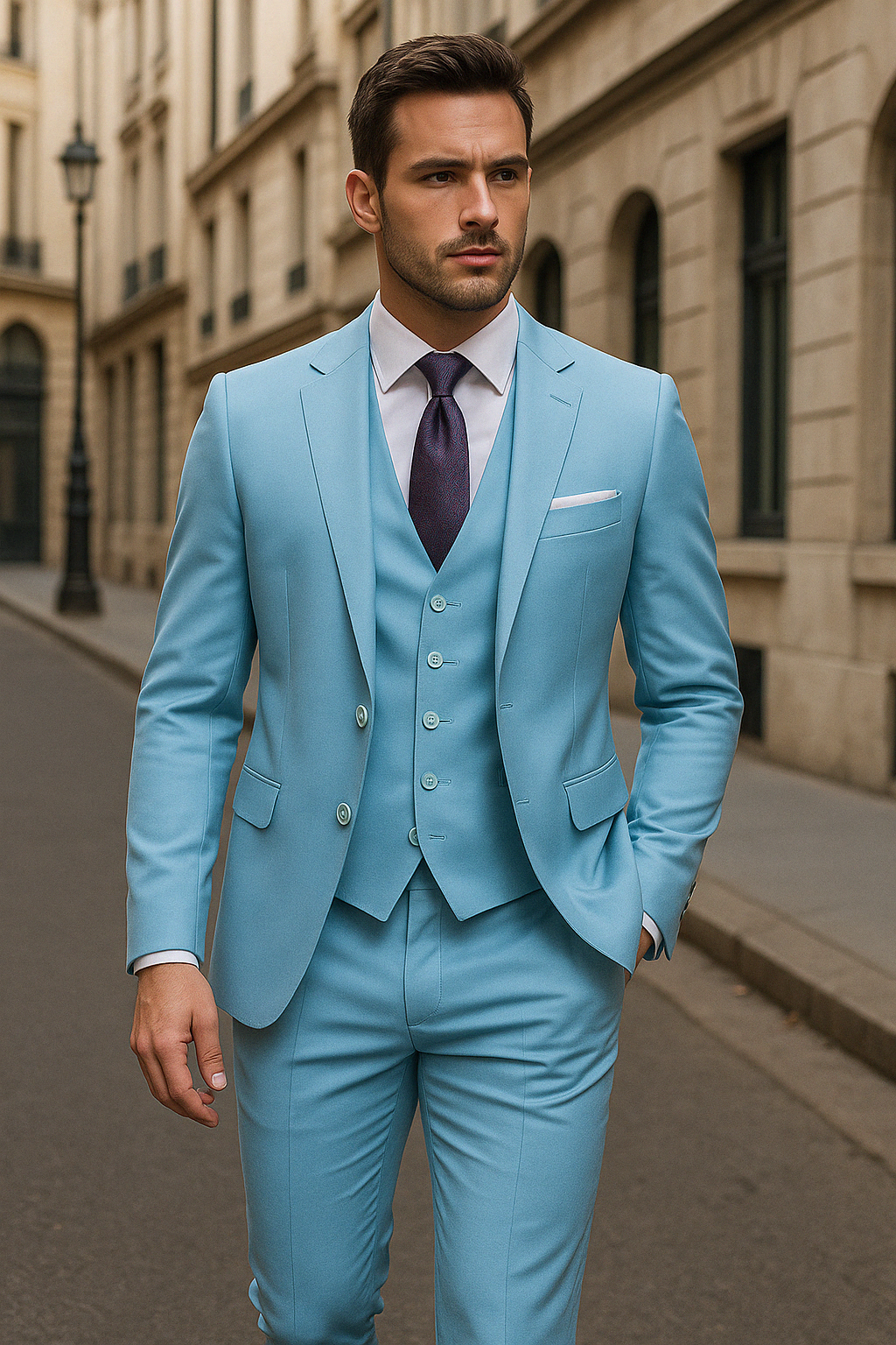 Neïl | Herre Kostume Justeret Tre-delt – Distinkt Stil