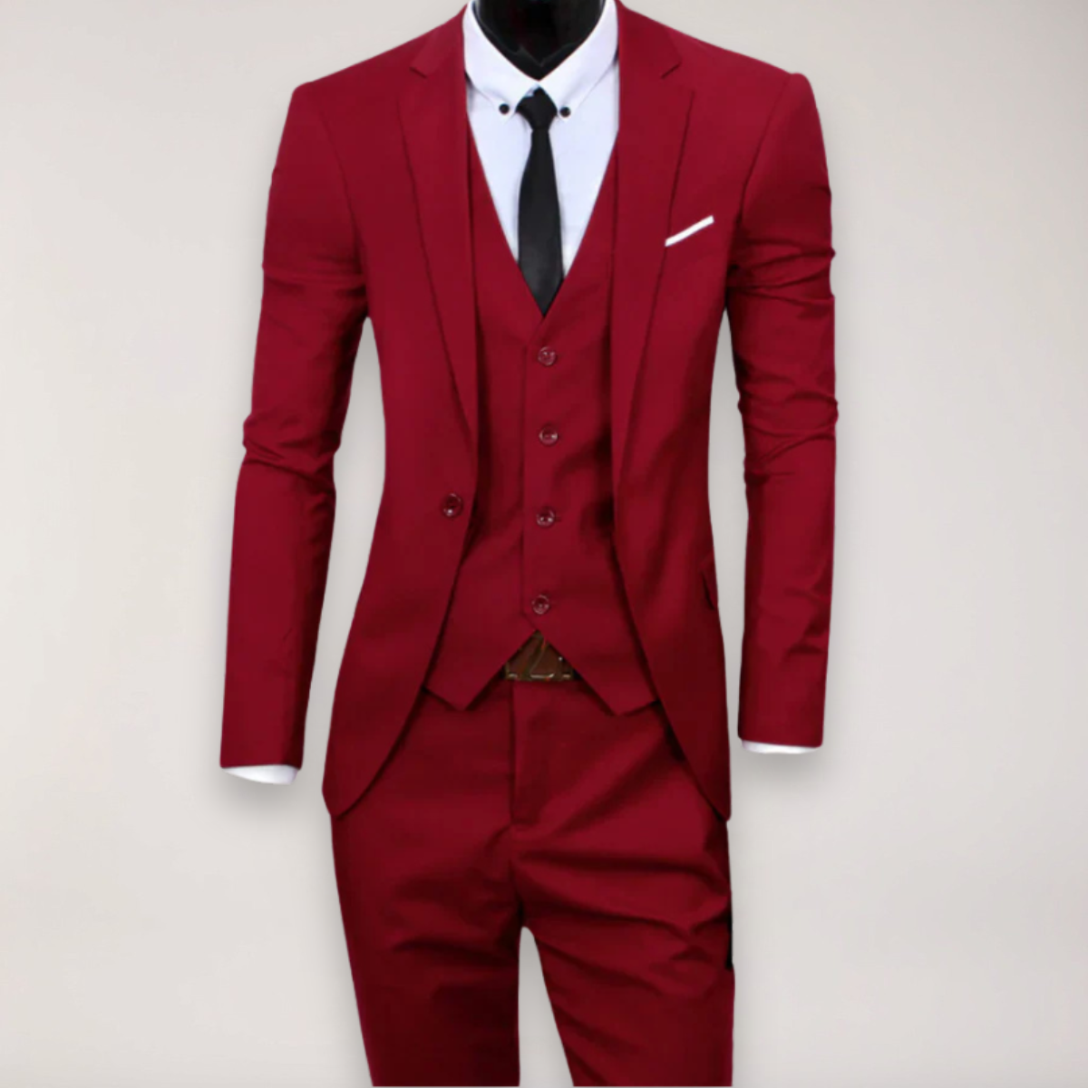 Emory | Férfi Háromrészes Slim Fit Elegáns Öltöny