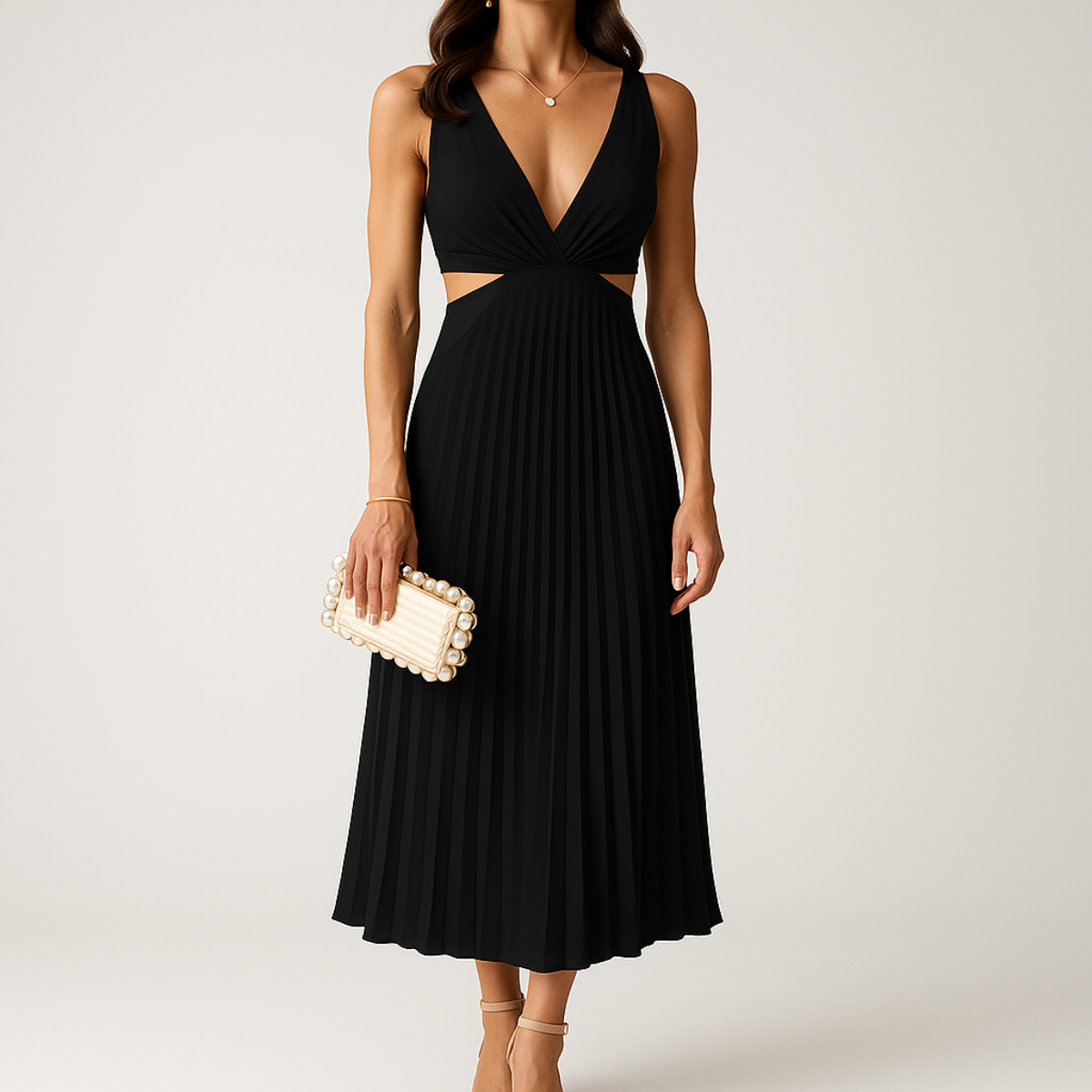 Ivana | Elegant Pleated Dress – Lightness and Enhanced Silhouette