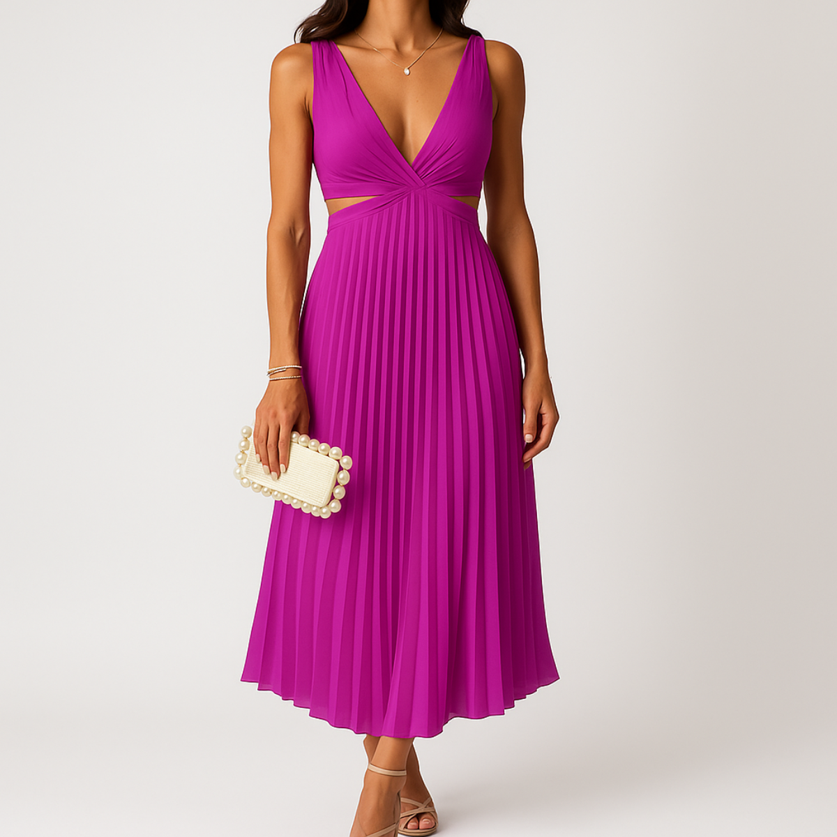 Ivana | Elegant Pleated Dress – Lightness and Enhanced Silhouette