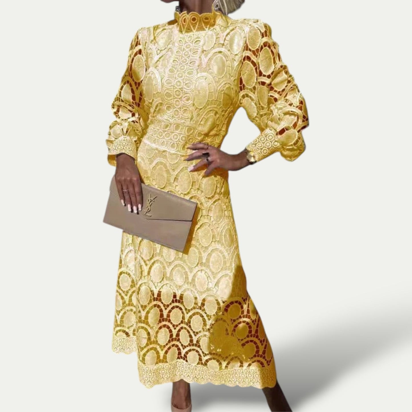 Sabrine | Midi Sukienka Wyrafinowana – Klasyczna Elegancja i Wyrafinowany Styl