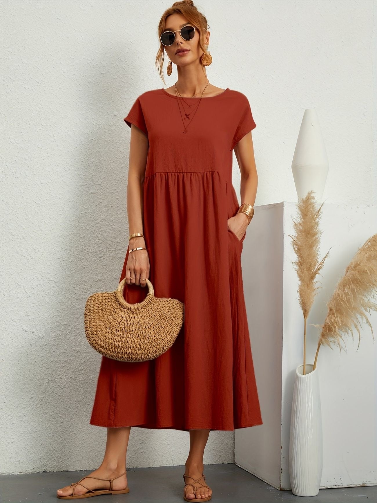 Elsa | Dlouhá Šaty pro Ženy pro Neformální Eleganci