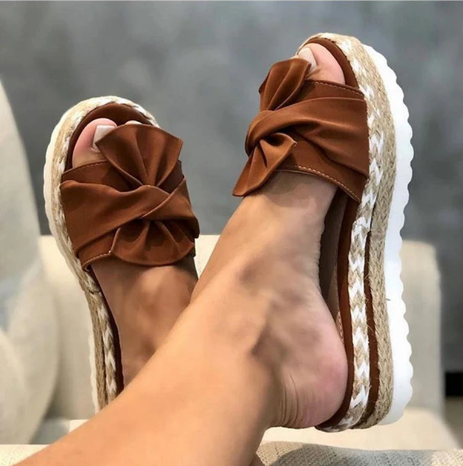 Malvina | Sandales Avec Nœud Et Maintien Parfait