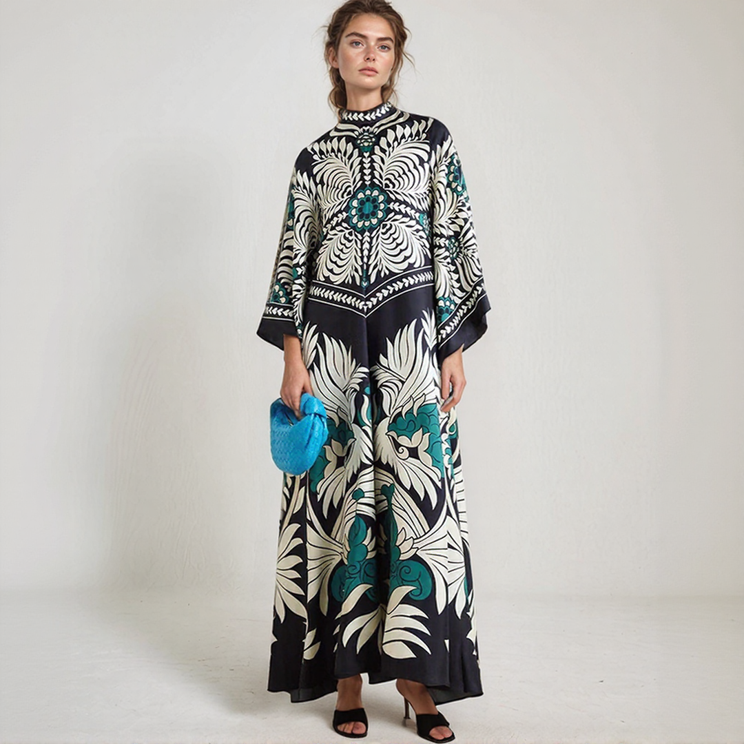 Djamila | Abito Maxi Kaftan Bohemien – Eleganza Informale e Fluida