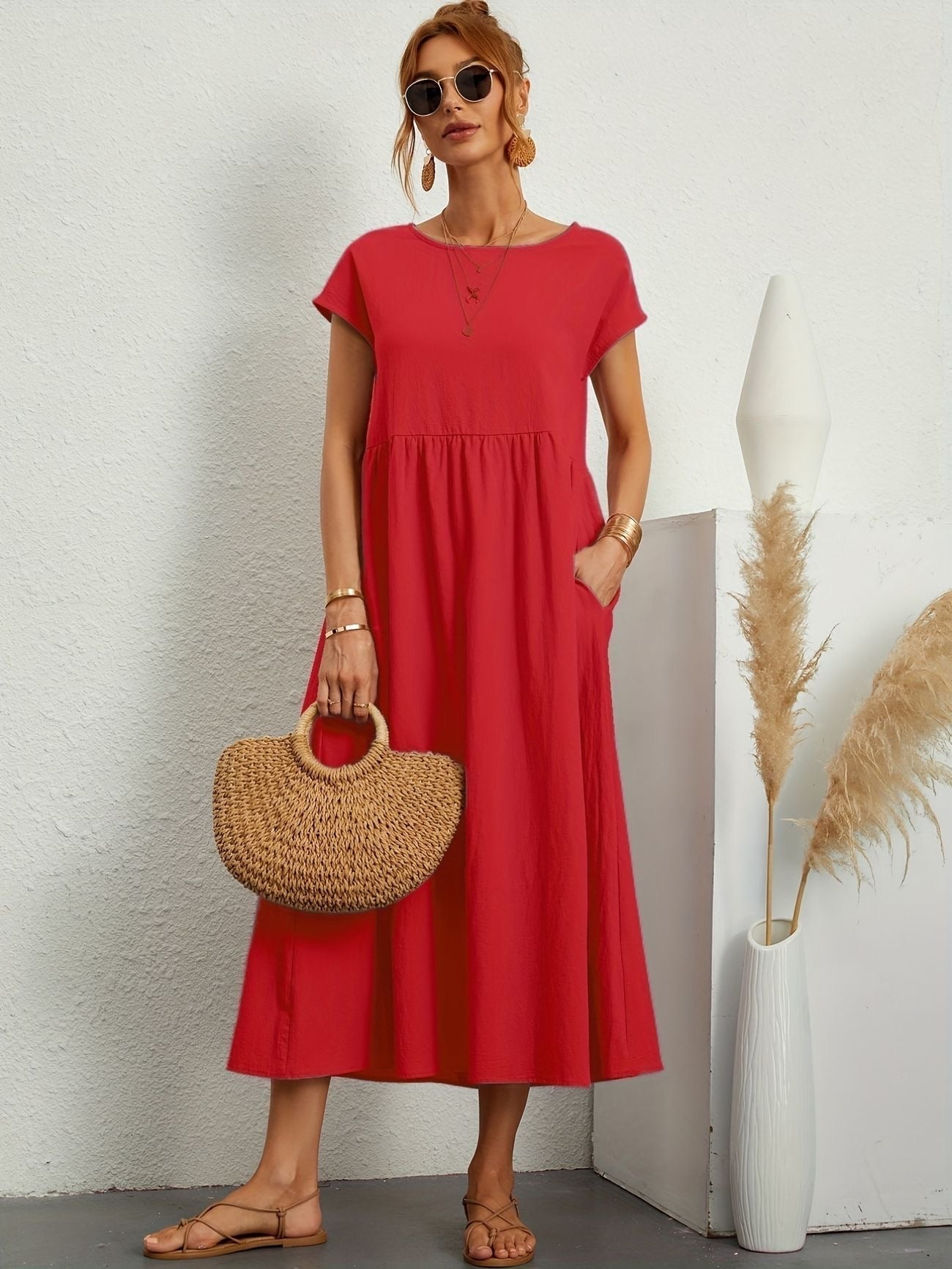 Elsa | Dlouhá Šaty pro Ženy pro Neformální Eleganci