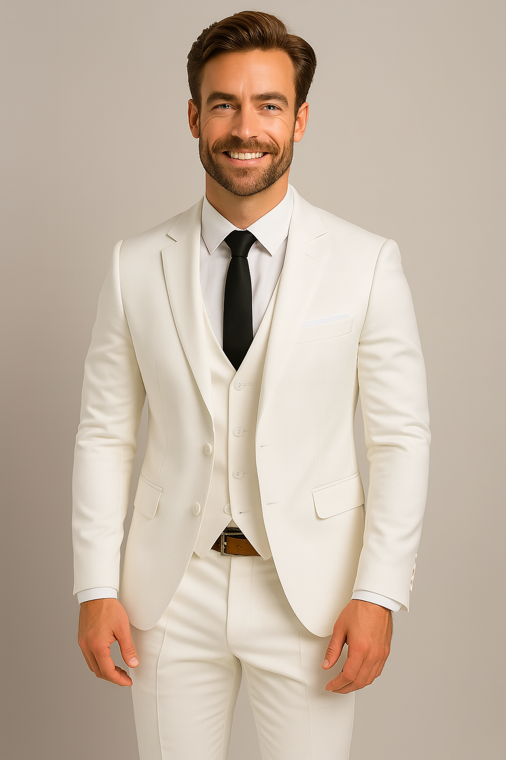 Emory | Férfi Háromrészes Slim Fit Elegáns Öltöny