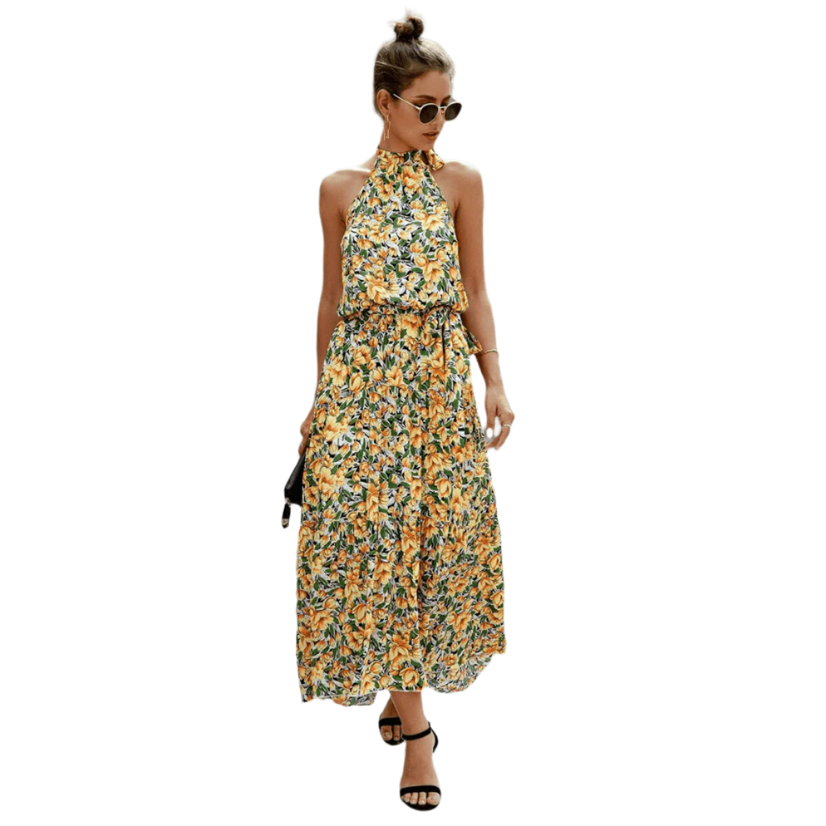Judith | Bohemian Sommerkleid mit floralem Druck