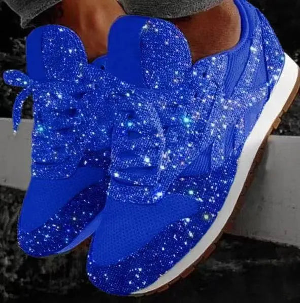 Wiam-Pink | Shiny Casual Shoes – Everyday Style with a Sparkling Touch