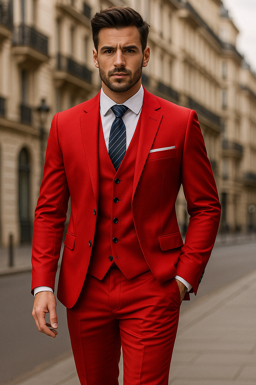 Neïl | Herre Kostume Justeret Tre-delt – Distinkt Stil