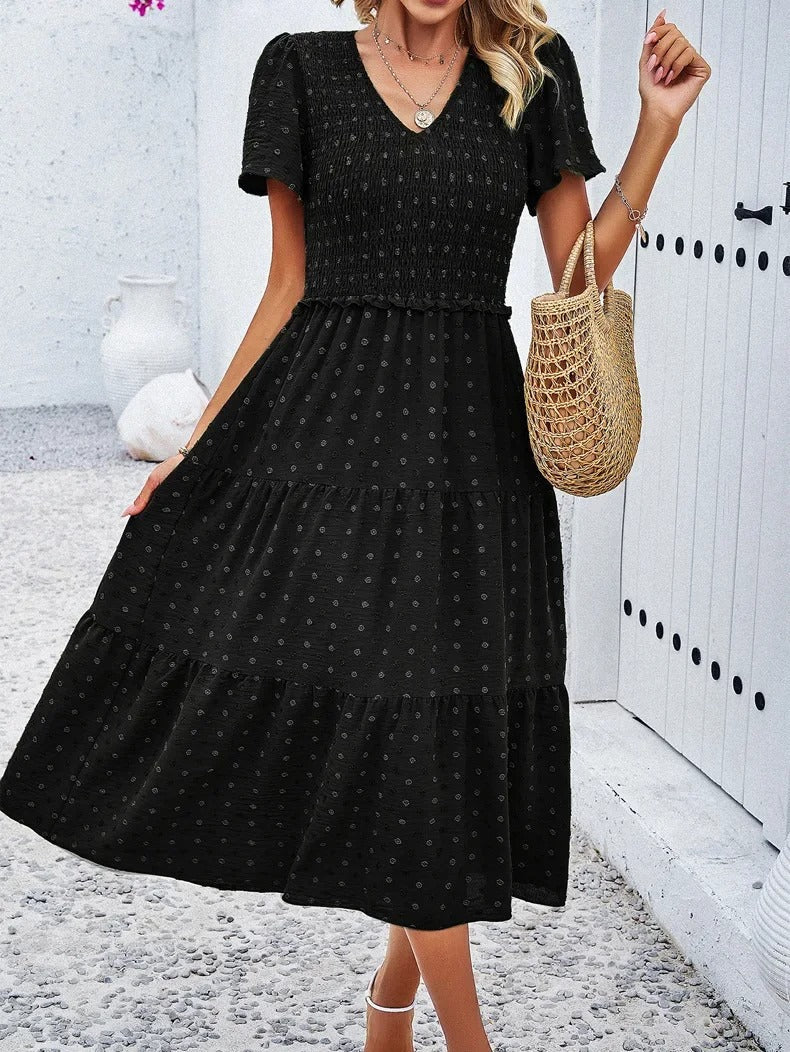 Sophie | Rövid Ujjú Bohém Chic Ruha 
