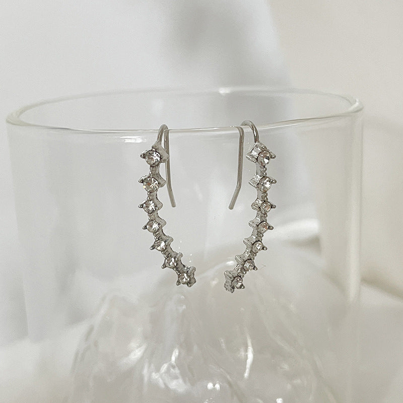 Xéna | Boucles d’Oreilles En Cascade Brillante