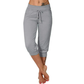 Delphine | Cropped Pants with Drawstring and Elastic Waist 