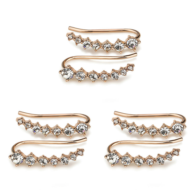 Xéna | Boucles d’Oreilles En Cascade Brillante