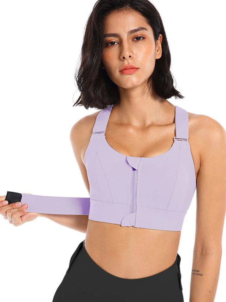 Lucienne | Sutien cu fermoar – Confort sporit și aspect sportiv 