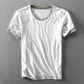 Fabio | T-shirt With Round Neck And Visible Hem Sleeves 