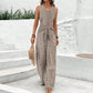 Juliana | Elegant jumpsuit med belte og geometrisk trykk 