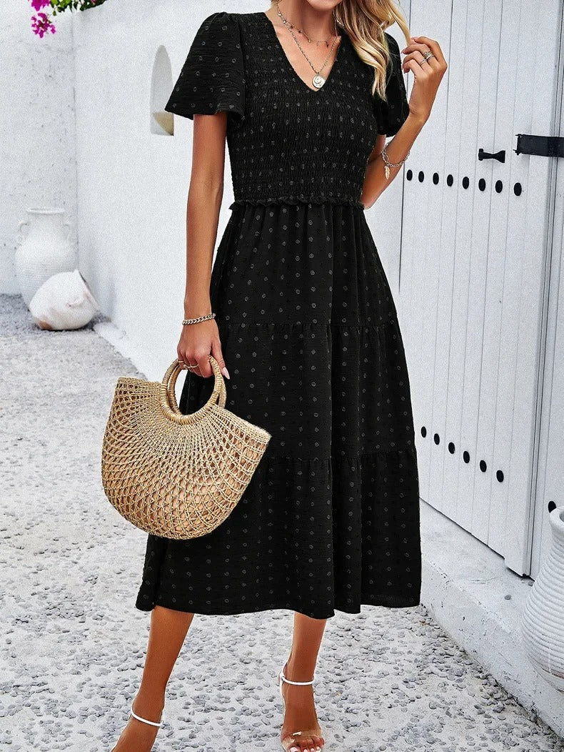 Sophie | Rövid Ujjú Bohém Chic Ruha 
