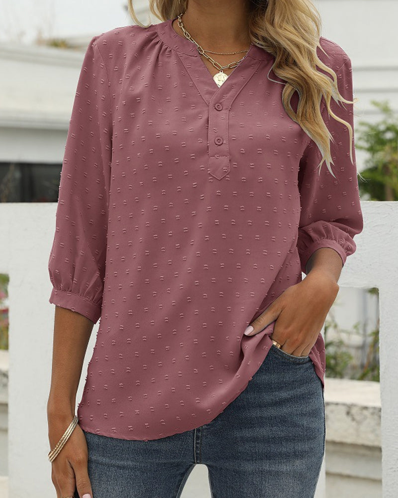 Janine | Blouse Classique Femme – Élégance Décontractée Au Quotidien