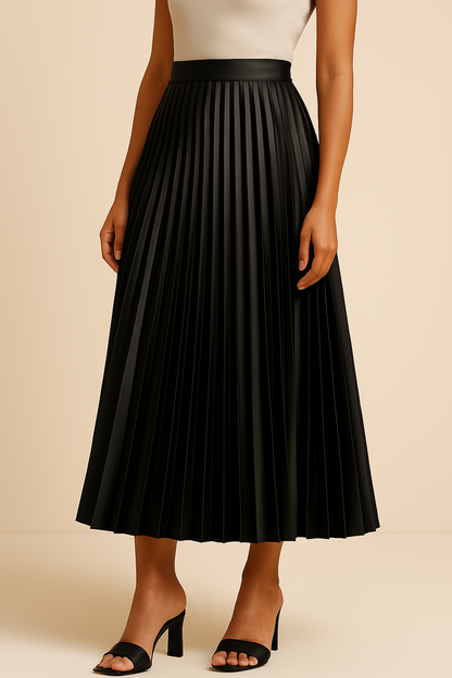 Céline | Högmidjad Plisserad Kjol – Elegans Och Sublimerad Silhuett 