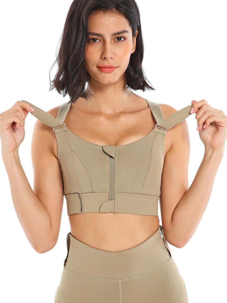 Lucienne | Sutien cu fermoar – Confort sporit și aspect sportiv 