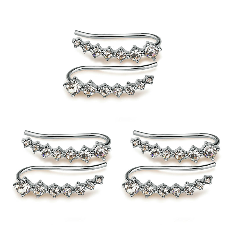 Xéna | Boucles d’Oreilles En Cascade Brillante