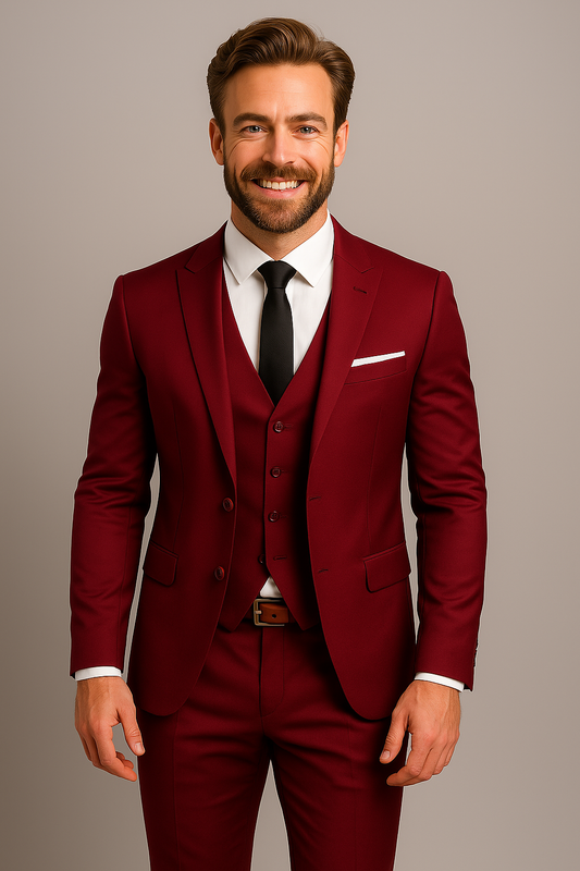 Emory | Costum Bărbați Trei Piese Slim Fit Elegant 