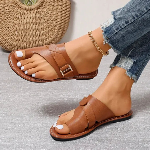 Louise | Sandalen Met Kruisband – Elegantie En Eenvoud Voor De Zomer 