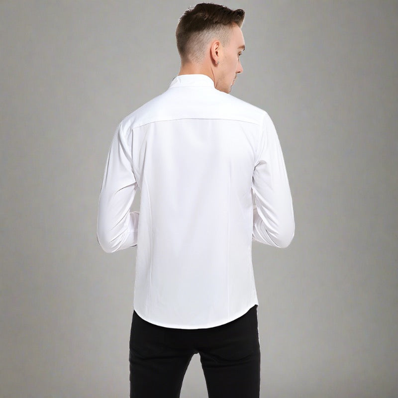 Massimo | Camicia Uomo Asimmetrica Collo Ufficiale 