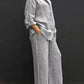 Gwendoline | Women's Buttoned Set – Oversized and Trendy Cut 