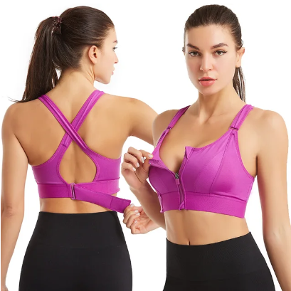 Lucienne | Sutien cu fermoar – Confort sporit și aspect sportiv 