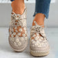 Bernice | Zapatos Transpirables – Tejido Floral y Elegancia 