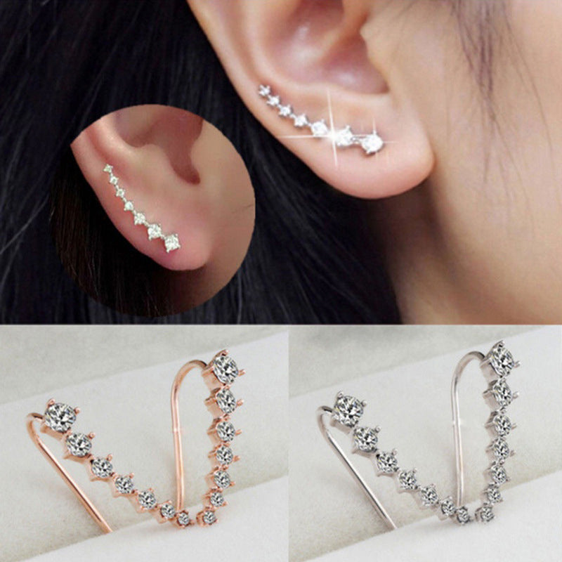 Xéna | Boucles d’Oreilles En Cascade Brillante