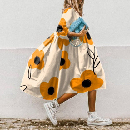 Sybille | Abito Ampio A Fiori – Stile Estivo 