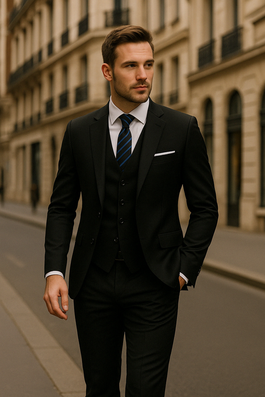 Neïl | Costum Bărbați Ajustat Trei-piese – Stil Distins 