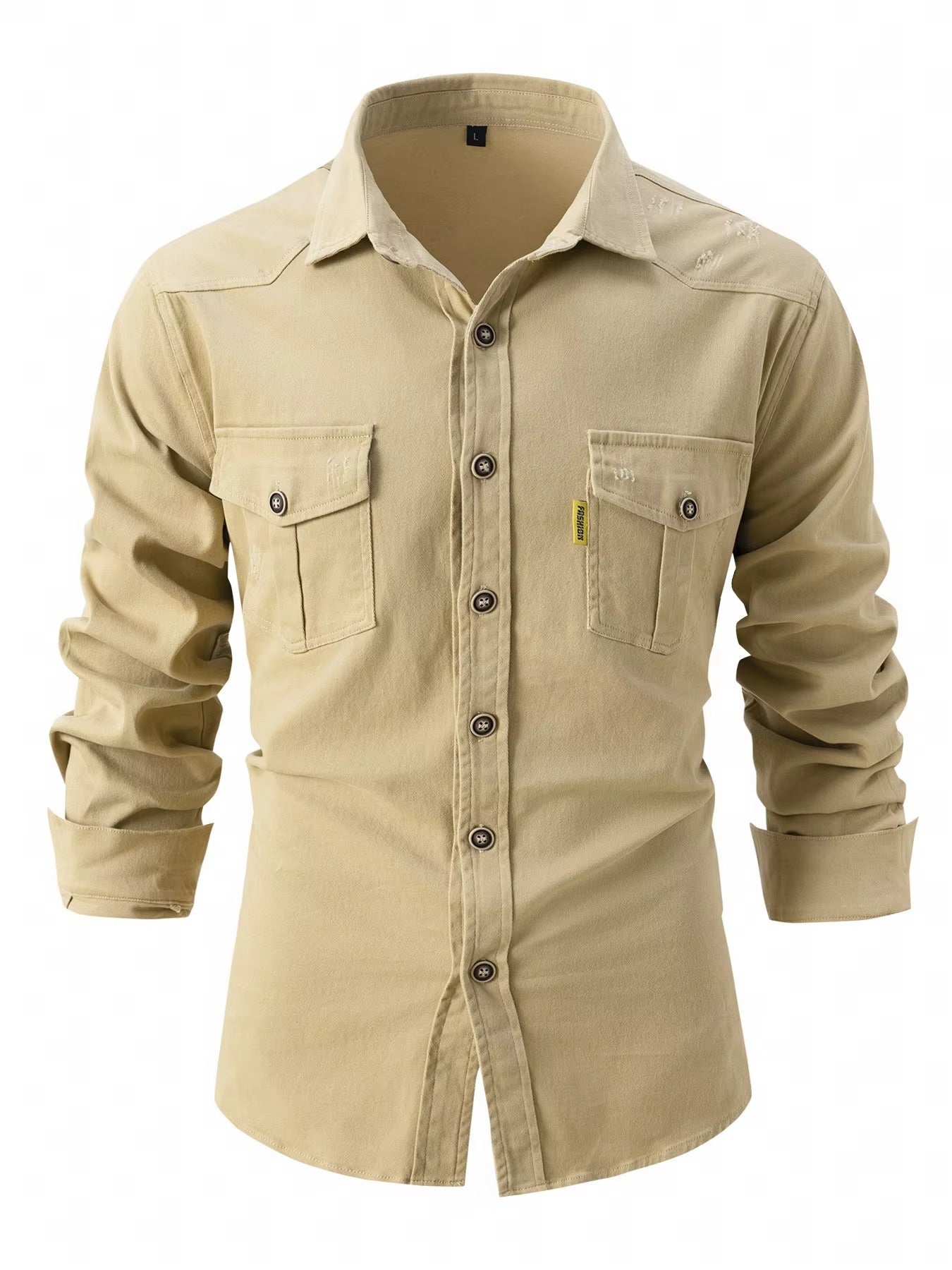 Loïc | Chemise Denim Contrastée