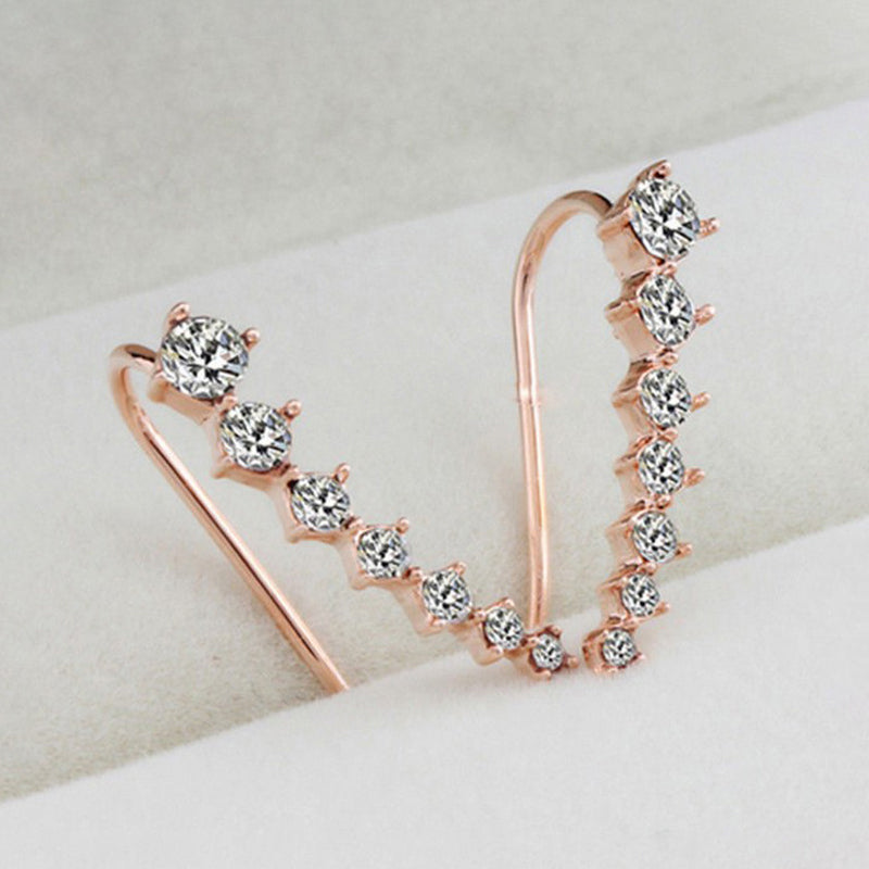 Xéna | Boucles d’Oreilles En Cascade Brillante
