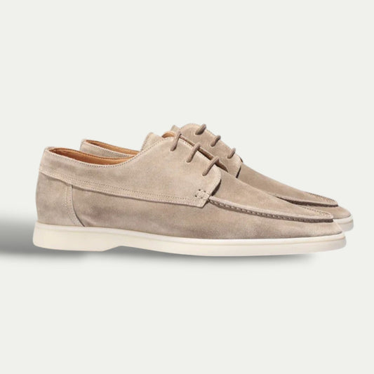 Louis| Uformelle sko – Mocka loafers med elegante snører 